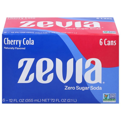 Zevia Zero Sugar Cherry Cola Soda - 6-12 Fl. Oz. - Image 2