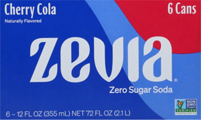 Zevia Zero Sugar Cherry Cola Soda - 6-12 Fl. Oz. - Image 5