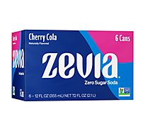 Zevia Soda Zero Calorie Cherry Cola - 6-12 Fl. Oz.