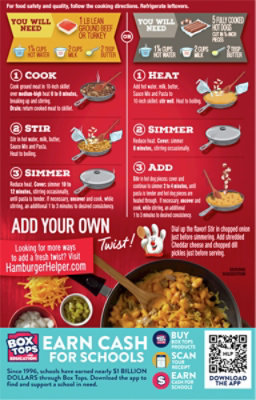 Betty Crocker Hamburger Helper Cheeseburger Macaroni Deluxe Box - 5.5 Oz - Image 6