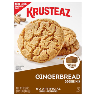 Krusteaz Cookie Mix Bakery Style Gingerbread - 17.5 Oz