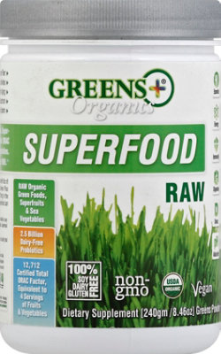 Greens Organics Organic Superfood Dietary Suppliment Powder - 8.46 Oz - Image 2