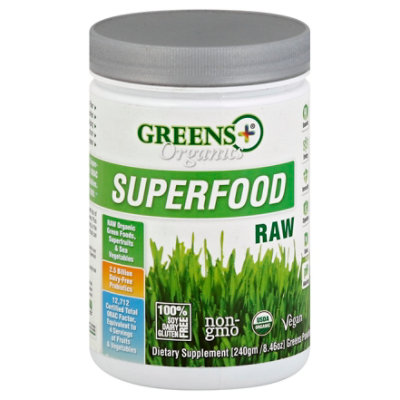 Greens Organics Organic Superfood Dietary Suppliment Powder - 8.46 Oz - Image 1