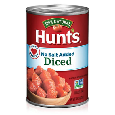 Hunt's No Salt Added Diced Tomatoes - 14.5 Oz - Image 1