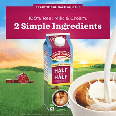 Land O Lakes Half And Half Traditional Coffee Creamer - 1 Quart - Image 5