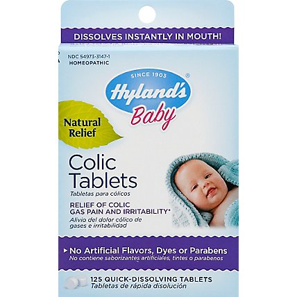 Hylands Baby Colic Tablets Quick Dissolving Tablets - 125 Count - Image 1
