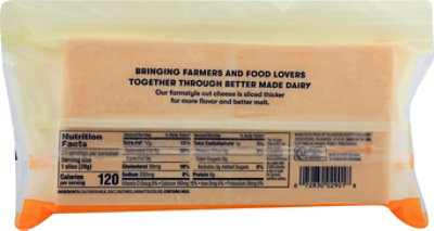 Tillamook Farmstyle Thick Cut Medium Cheddar Cheese Slices 24 Count - 24 Oz - Image 6