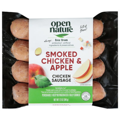 Open Nature Chicken Sausage Chicken Apple 12 Oz Safeway