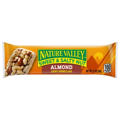 Nature Valley Granola Bars, Almond, Chewy, Sweet & Salty Nut - 6 pack, 1.2 oz bars