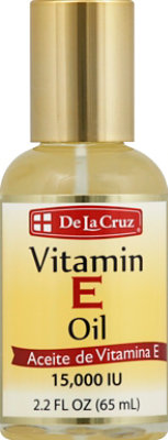 De La Cruz Vitamin E Oil - 2 Fl. Oz. - Image 2