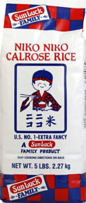 Sun Luck Rice Calrose Niko Niko - 5 Lb - Image 2