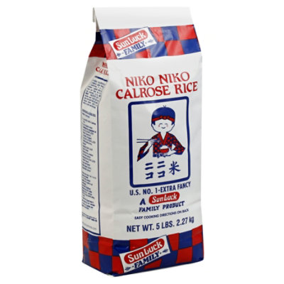 Sun Luck Rice Calrose Niko Niko - 5 Lb - Image 1