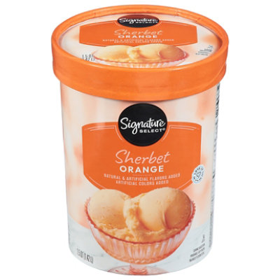 Signature SELECT Mandarin Orange Low Fat Sherbet - 1.5 Quart - Image 3