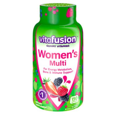 Vitafusion Dietary Supplement Gummy Complete Multivitamin Womens Natural Berry - 150 Count