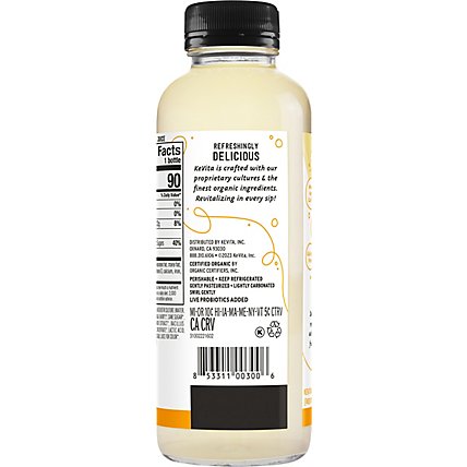 KeVita Sparkling Probiotic Drink Lemon Ginger - 15.2 Fl. Oz. - Image 6