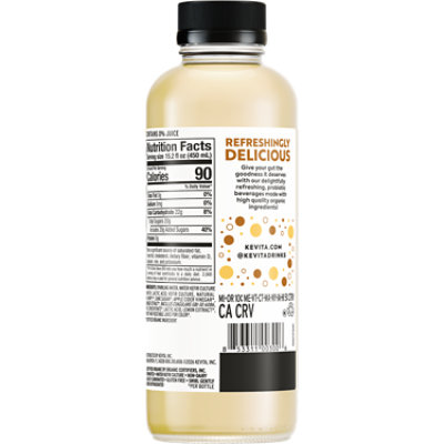 KeVita Sparkling Probiotic Drink Lemon Ginger - 15.2 Fl. Oz. - Image 2