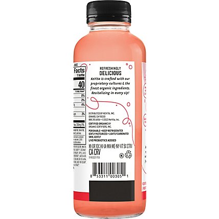 KeVita Sparkling Probiotic Drink Strawberry Acai Coconut - 15.2 Fl. Oz. - Image 6