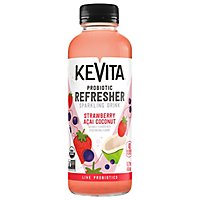 KeVita Sparkling Probiotic Drink Strawberry Acai Coconut - 15.2 Fl. Oz. - Image 1