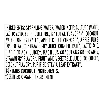 KeVita Sparkling Probiotic Drink Strawberry Acai Coconut - 15.2 Fl. Oz. - Image 5