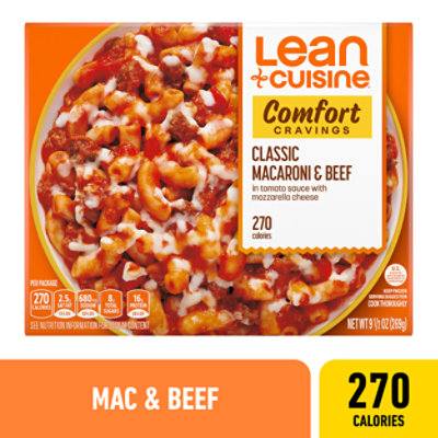 LEAN CUISINE Comfort Cravings Macaroni And Beef Frozen Entree Box - 9.5 Oz - Image 1