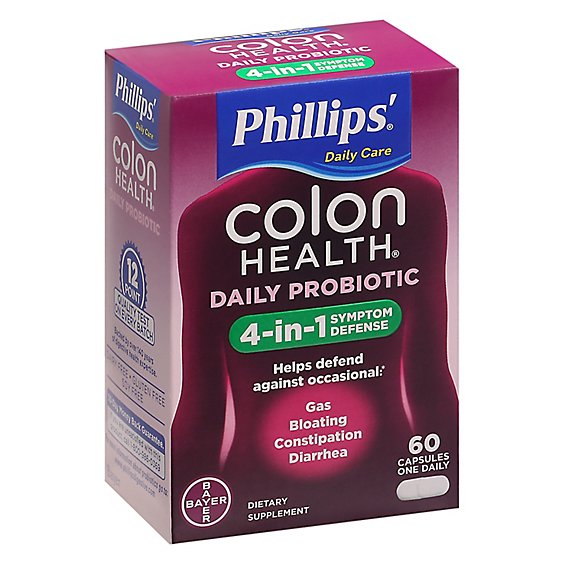 Phillips Colon Health Probiotic Supplement Capsules - 60 Count