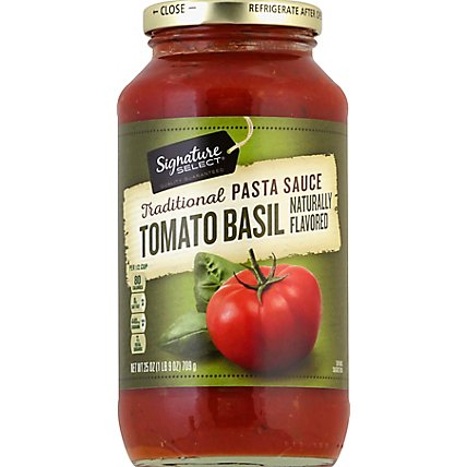 Signature SELECT Pasta Sauce Tomato Basil - 25 Oz - Image 2