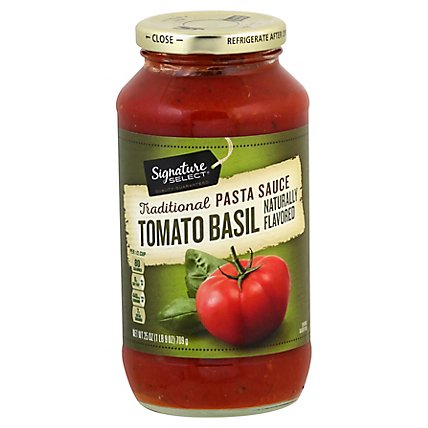 Signature SELECT Pasta Sauce Tomato Basil - 25 Oz - Image 1