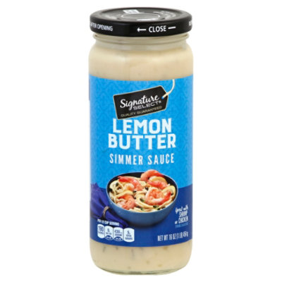 Signature SELECT Simmer Sauce Lemon Butter Jar - 16 Oz