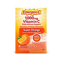 Emergen-C Super Orange Dietary Supplement Fizzy Drink Mix with 1000mg Vitamin C - 10-.32 Oz. - Image 2