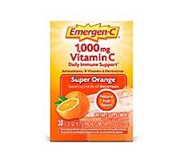Emergen-C Super Orange Dietary Supplement Fizzy Drink Mix with 1000mg Vitamin C - 10-.32 Oz.