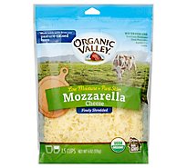 Organic Valley Cheese Organic Finely Shredded Mozzarella Low Moisture Part Skim - 6 Oz