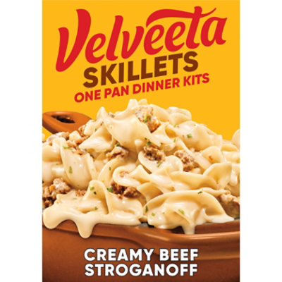 Velveeta Skillets Creamy Beef Stroganoff One Pan Dinner Kit Box - 11.6 Oz