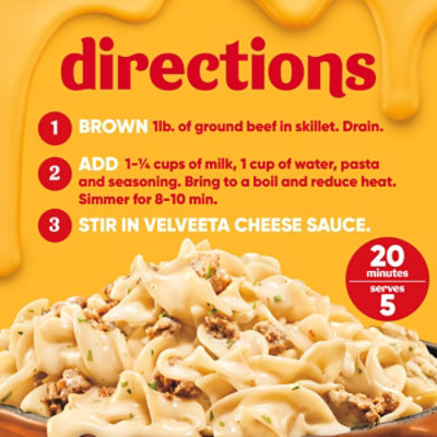 Velveeta Skillets Creamy Beef Stroganoff One Pan Dinner Kit Box - 11.6 Oz - Image 6