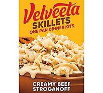 Velveeta Cheesy Skillets Dinner Kit Creamy Beef Stroganoff Box - 11.6 Oz