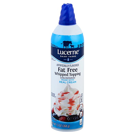 Lucerne Whipped Topping Fat Free - 13 Fl. Oz.