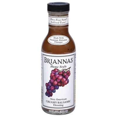 BRIANNAS Dressing Home Style Creamy Balsamic New American - 12 Fl. Oz. - Image 1
