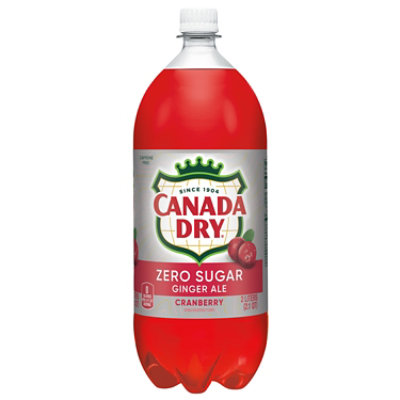 Canada Dry Zero Sugar Cranberry Ginger Ale Soda Bottle - 2 Liter - Image 3