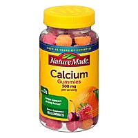 Nature Made Adult Gummies Calcium Cherry Orange & Strawberry - 80 Count - Image 1
