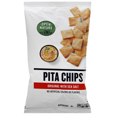  Open Nature Pita Chips Original With Sea Salt - 8 Oz 