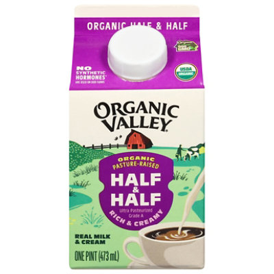 Organic Valley Half & Half Organic Ultra Pasteurized Pint - 16 Fl. Oz. - Image 3