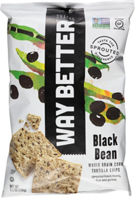 Way Better Snacks Tortilla Chips Black Bean - 5.5 Oz - Image 2