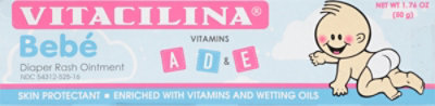 Vitacilina Bebe Skin Protectant Diaper Rash Ointment - 1.76 Oz - Image 4