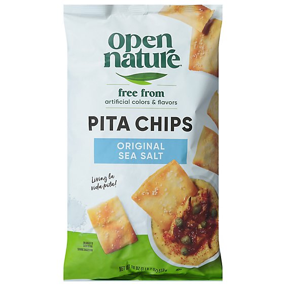 Open Nature Original Pita Chips with Sea Salt - 18 Oz.
