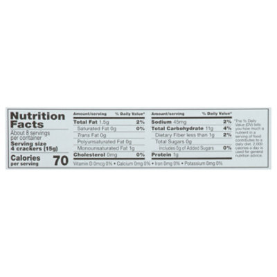 Open Nature Crackers Water Sesame - 4.4 Oz - Image 3