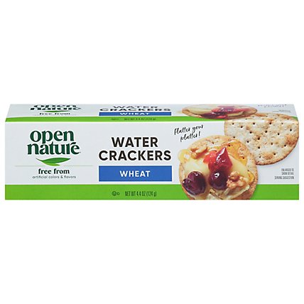 Open Nature Crackers Water Whole Wheat - 4.4 Oz - Image 3