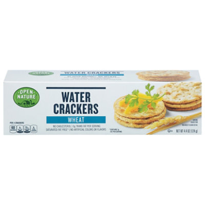 Open Nature Crackers Water Whole Wheat - 4.4 Oz