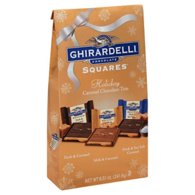 Ghirardelli Chocolate Squares Caramel Trio Holiday Bag 8.51 Oz Safeway
