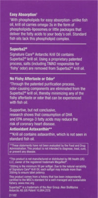 Signature Select/Care Krill Oil 350mg Dietary Supplement Softgel - 60 Count - Image 4