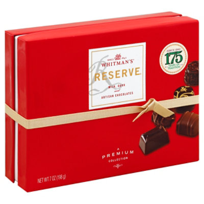 Whitmans Chocolates Reserve Milk And Dark Artisan 7 Oz Safeway