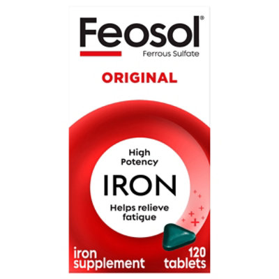 Feosol Original Ferrous Sulfate Iron Tablets - 120 Count - Image 1